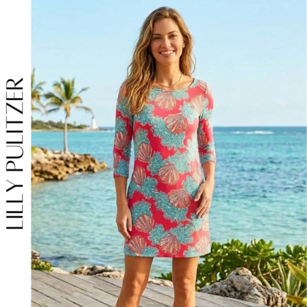 Lilly Pulitzer Topanga Tunic Dress Coralina Resort 2013 Size S
